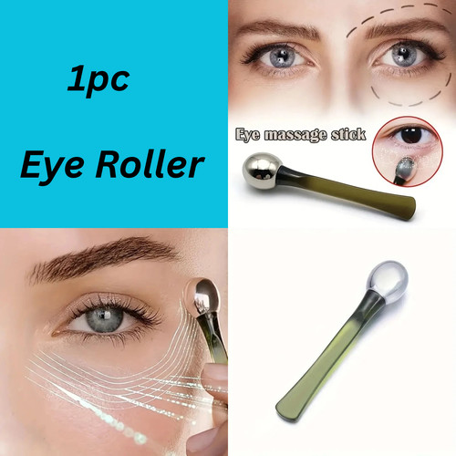 Gold eye roller massage stick - gold,