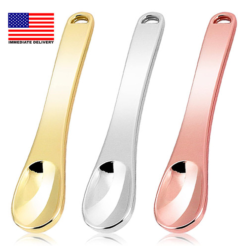 Mini metal makeup spatula - mini,